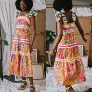 Celia B Magnolia Multicolor Midi Dress